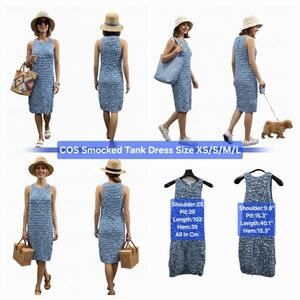 COS Smocked Tank Dress Size XS/S/M/L